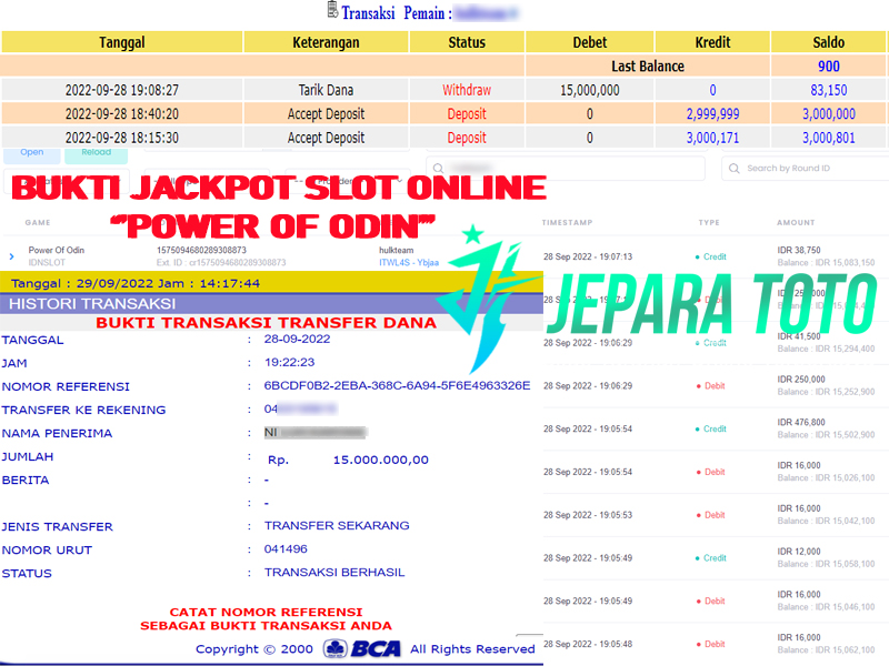 HASIL BUKTI JP MEMBER JEPARATOTO