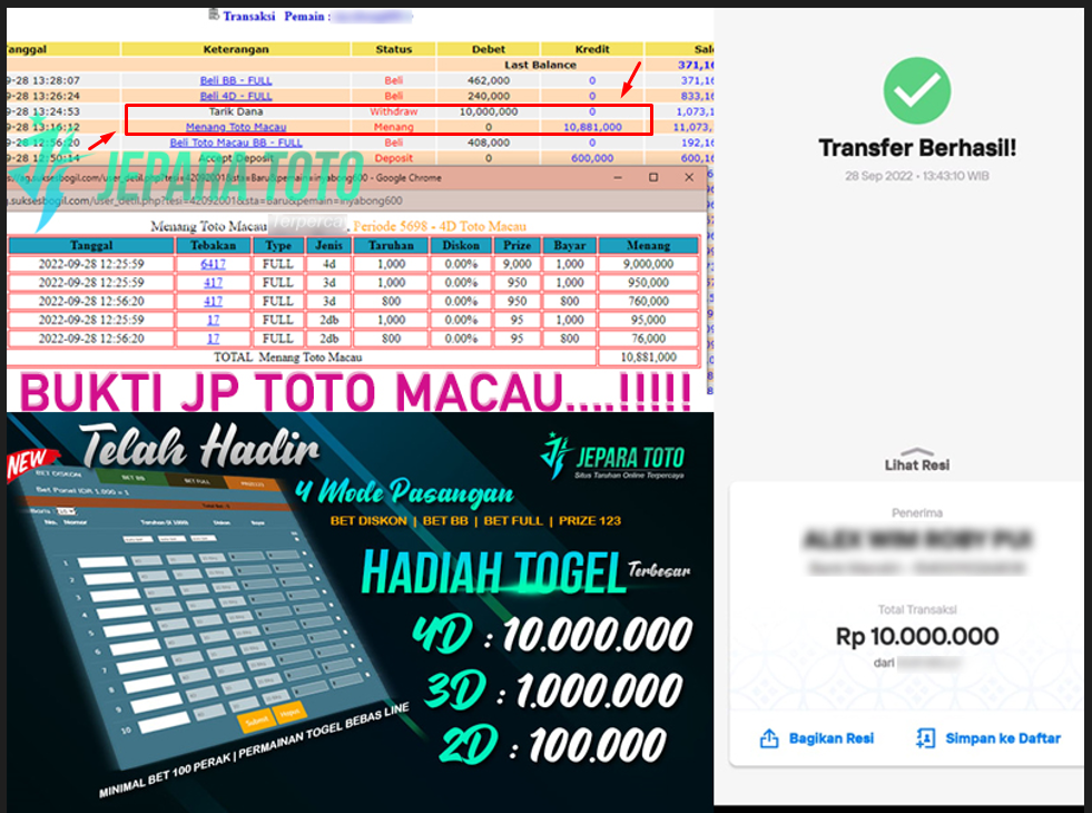 HASIL BUKTI JP MEMBER JEPARATOTO