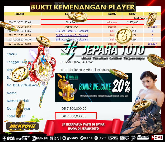 BUKTI KEMENANGAN SLOT STARLIGHT PRINCESS MEMBER JEPARATOTO